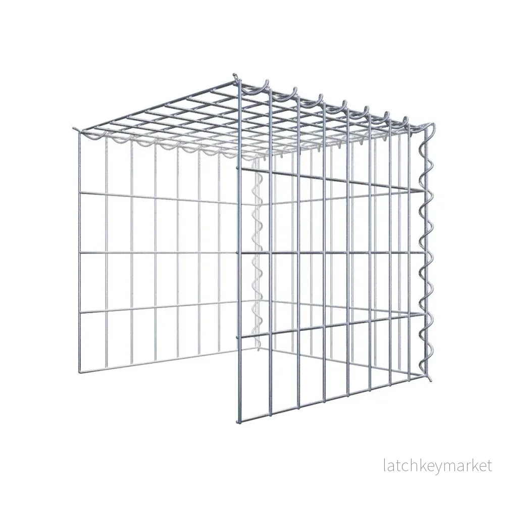 Extra gabion typ 4 40 cm x 40 cm x 40 cm (L x H x D), maskstorlek 5 cm x 10 cm, spiral Extra gabion typ 4 40 cm x 40 cm x 40 cm (L x H x D), maskstorlek 5 cm x 10 cm, spiral