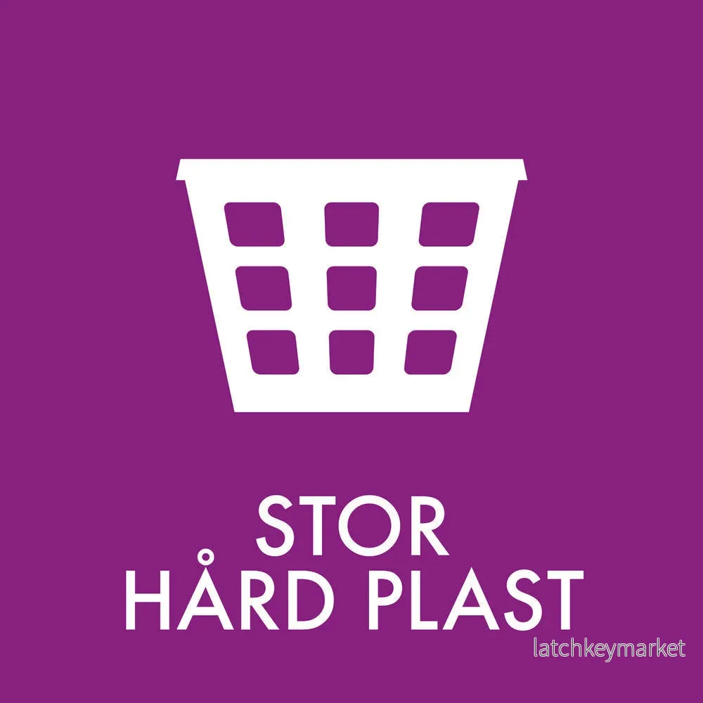 Avfallssortering – Stor hårdplast Avfallssortering – Stor hårdplast