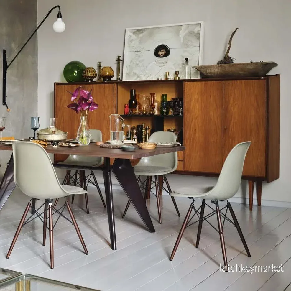 Eames Fiberglass Chair DSW Black Maple - Bild 3