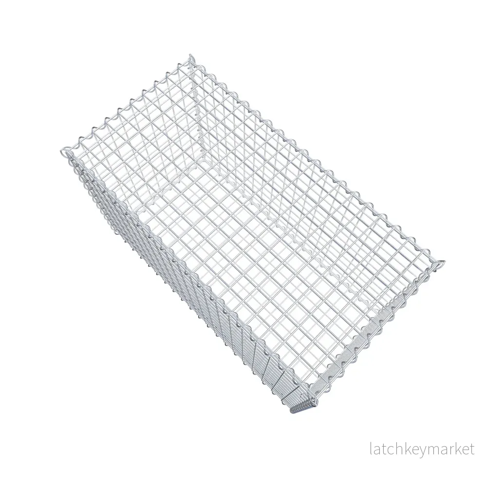 Gabion 100 cm x 60 cm x 50 cm (L x H x D), maskstorlek 5 cm x 5 cm, spiral - Bild 3