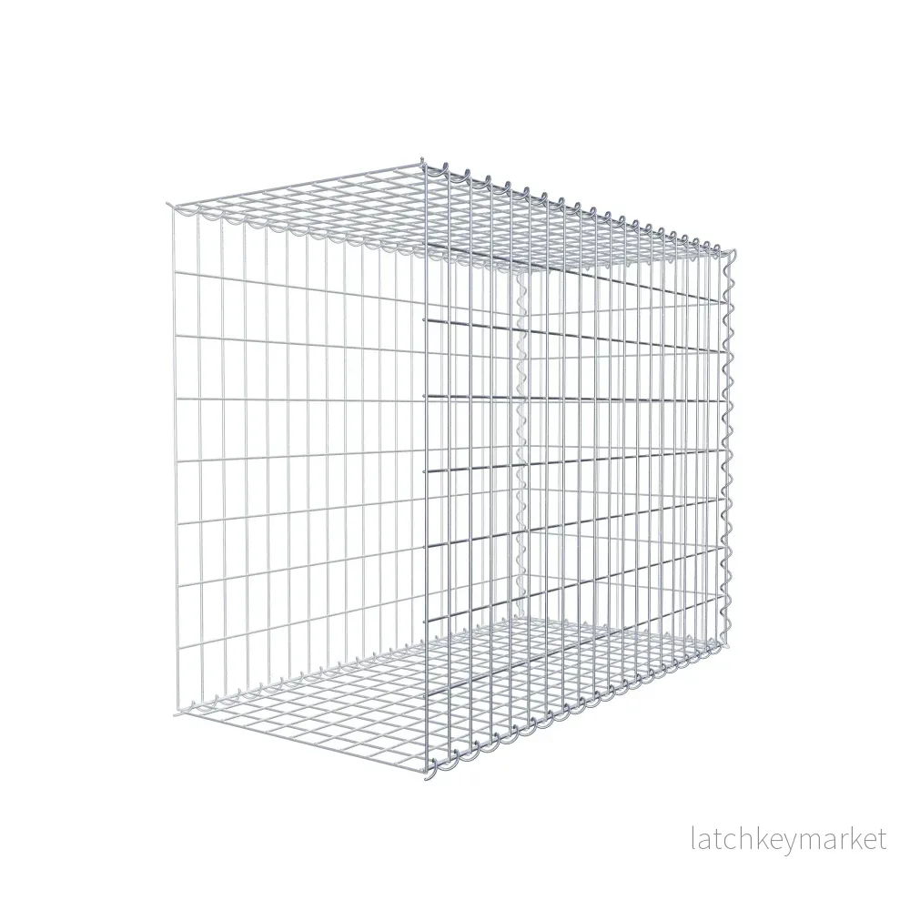 Extra gabion typ 2 100 cm x 80 cm x 50 cm (L x H x D), maskstorlek 5 cm x 10 cm, spiral - Bild 3