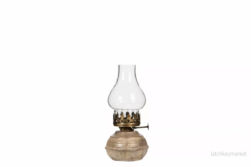 Ljuslykta Lampa till värmeljus Lea Trä Antik Antik Mässing REA Ljuslykta Lampa till värmeljus Lea Trä Antik Antik Mässing REA