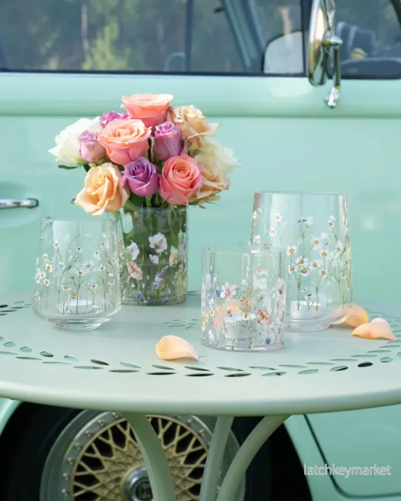Ljuslykta Blomma 2-pack