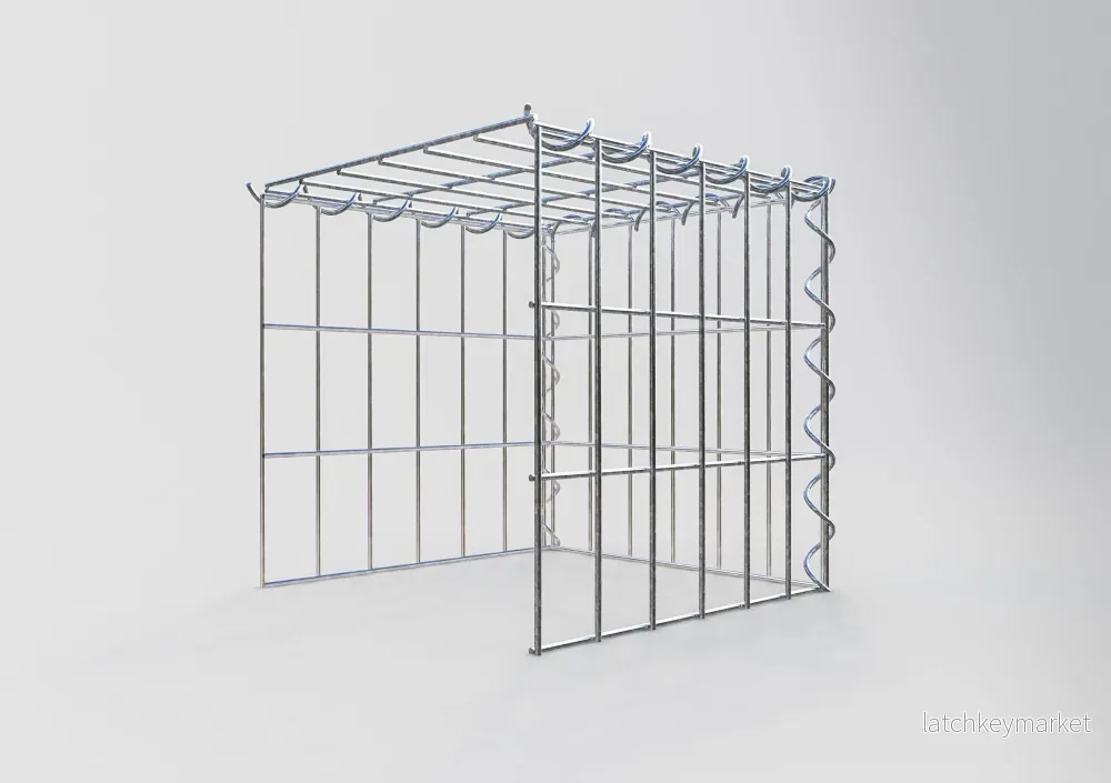 Påväxt gabion typ 4 30 cm x 30 cm x 30 cm (L x H x D), maskstorlek 5 cm x 10 cm, spiral - Bild 2