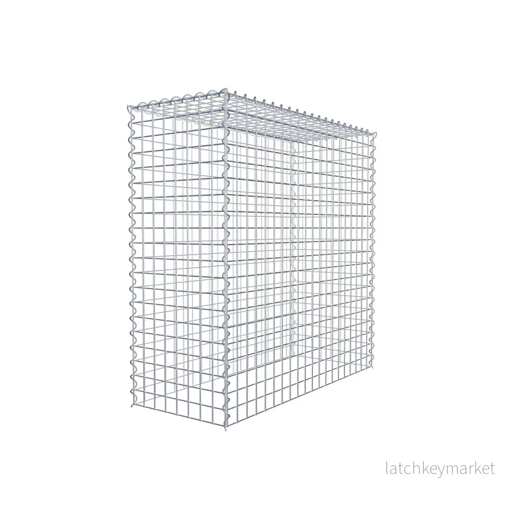 Extra gabion typ 3 100 cm x 100 cm x 40 cm (L x H x D), maskstorlek 5 cm x 5 cm, spiral - Bild 3