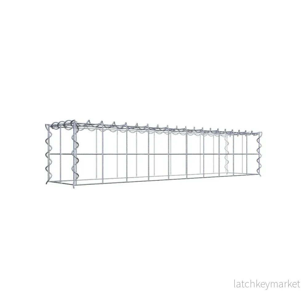 Extra gabion typ 3 100 cm x 20 cm x 20 cm (L x H x D), maskstorlek 10 cm x 10 cm, spiral Extra gabion typ 3 100 cm x 20 cm x 20 cm (L x H x D), maskstorlek 10 cm x 10 cm, spiral
