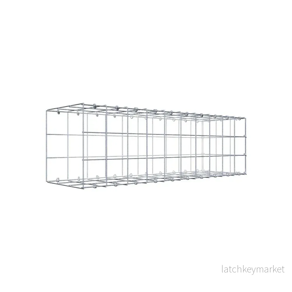 Extra gabion typ 2 100 cm x 30 cm x 30 cm (L x H x D), maskstorlek 10 cm x 10 cm, C-ring Extra gabion typ 2 100 cm x 30 cm x 30 cm (L x H x D), maskstorlek 10 cm x 10 cm, C-ring