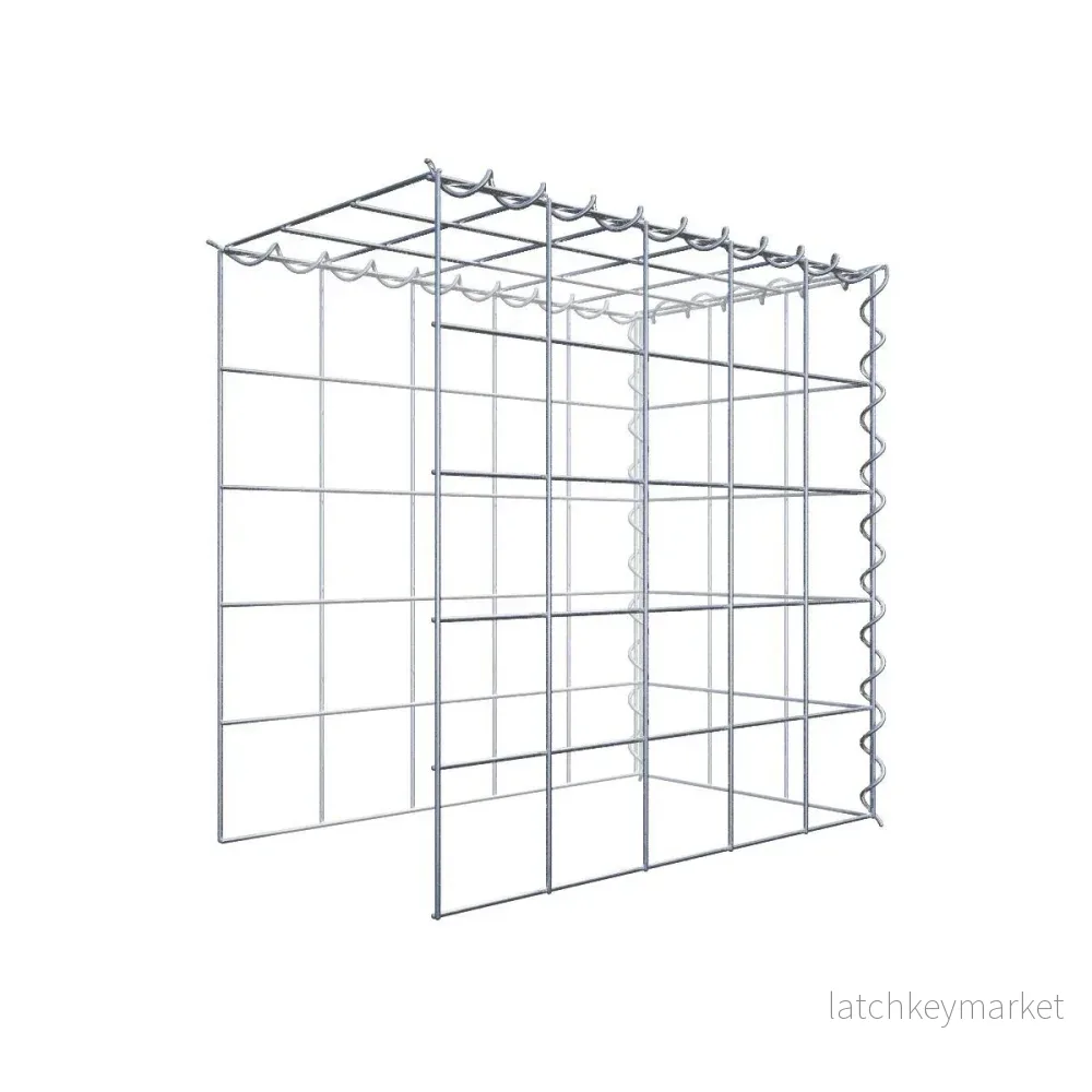 Extra gabion typ 4 50 cm x 50 cm x 30 cm (L x H x D), maskstorlek 10 cm x 10 cm, spiral Extra gabion typ 4 50 cm x 50 cm x 30 cm (L x H x D), maskstorlek 10 cm x 10 cm, spiral