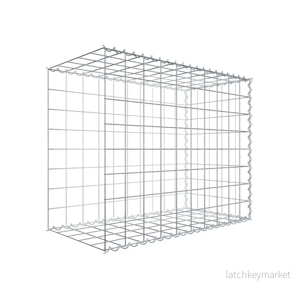 Extra gabion typ 2 100 cm x 80 cm x 50 cm (L x H x D), maskstorlek 10 cm x 10 cm, spiral Extra gabion typ 2 100 cm x 80 cm x 50 cm (L x H x D), maskstorlek 10 cm x 10 cm, spiral