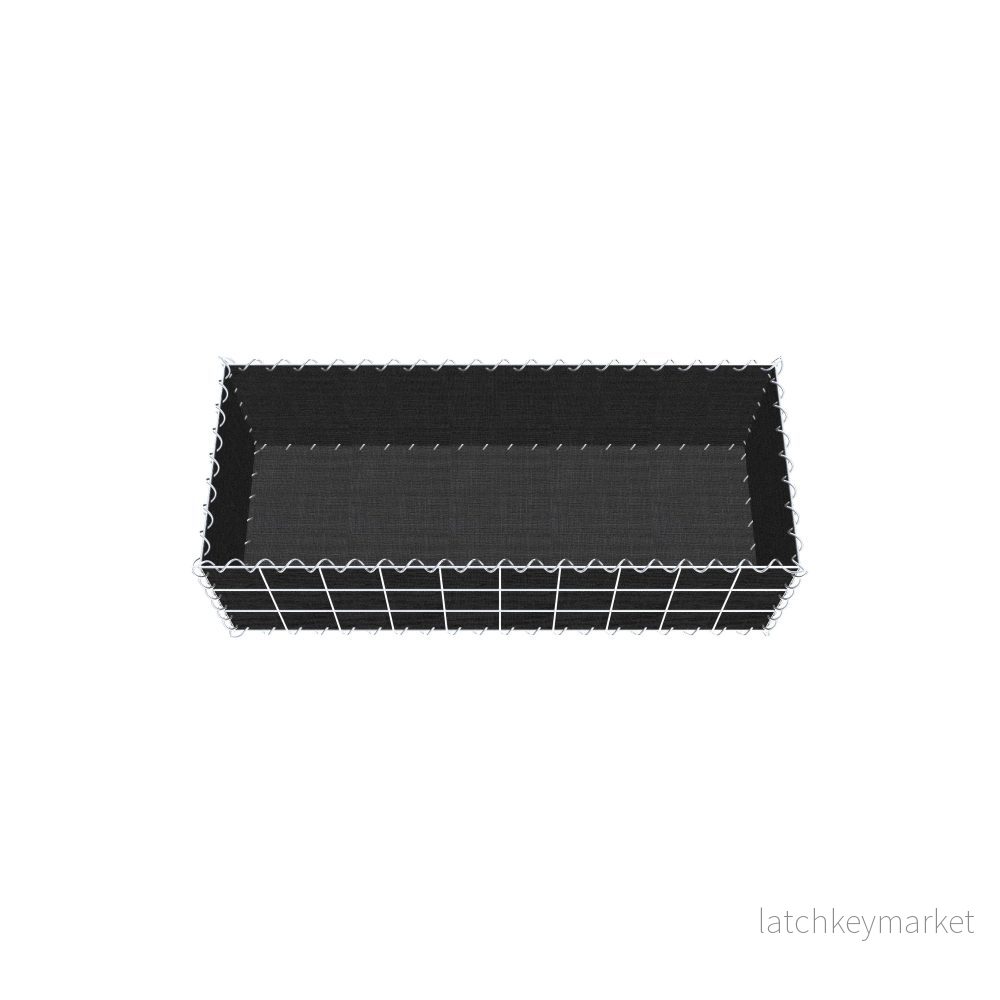 Grön gabion med fleece 100 cm x 30 cm x 40 cm (L x H x D), maskstorlek 10 cm x 10 cm, spiral - Bild 3
