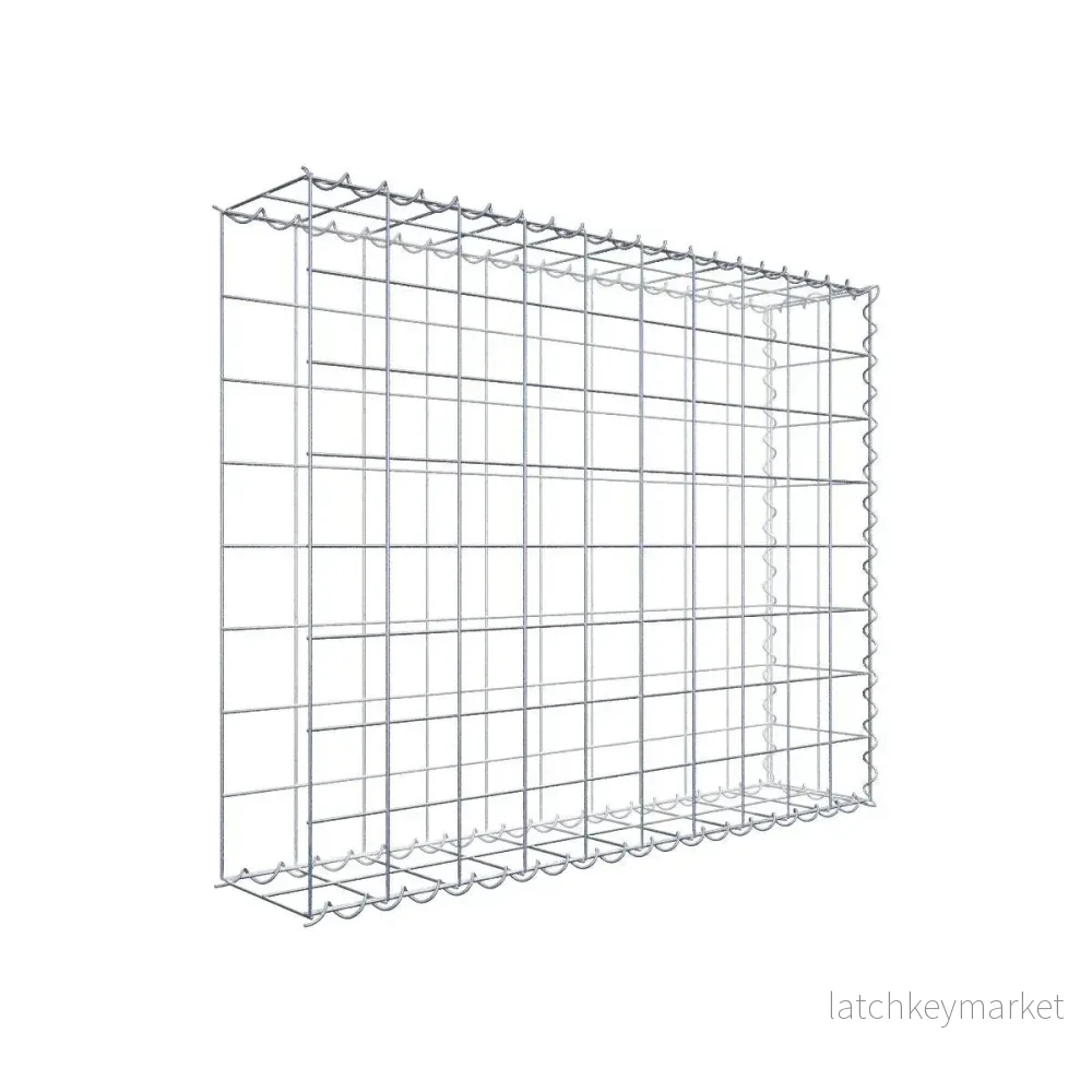 Extra gabion typ 2 100 cm x 80 cm x 20 cm (L x H x D), maskstorlek 10 cm x 10 cm, spiral Extra gabion typ 2 100 cm x 80 cm x 20 cm (L x H x D), maskstorlek 10 cm x 10 cm, spiral