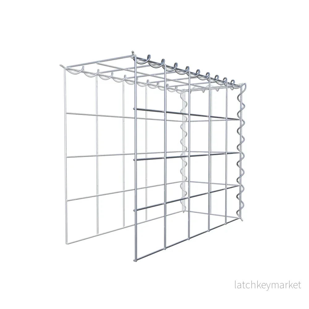 Extra gabion typ 4 50 cm x 40 cm x 20 cm (L x H x D), maskstorlek 10 cm x 10 cm, spiral - Bild 3