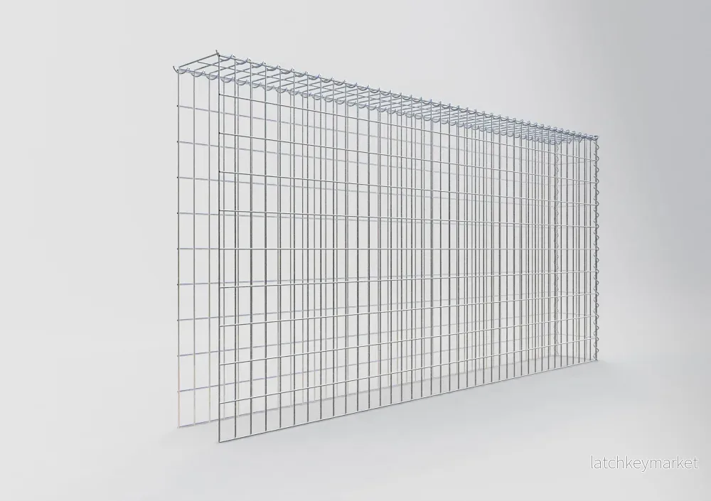 Extra gabion typ 4 200 cm x 100 cm x 20 cm (L x H x D), maskstorlek 5 cm x 10 cm, spiral - Bild 2