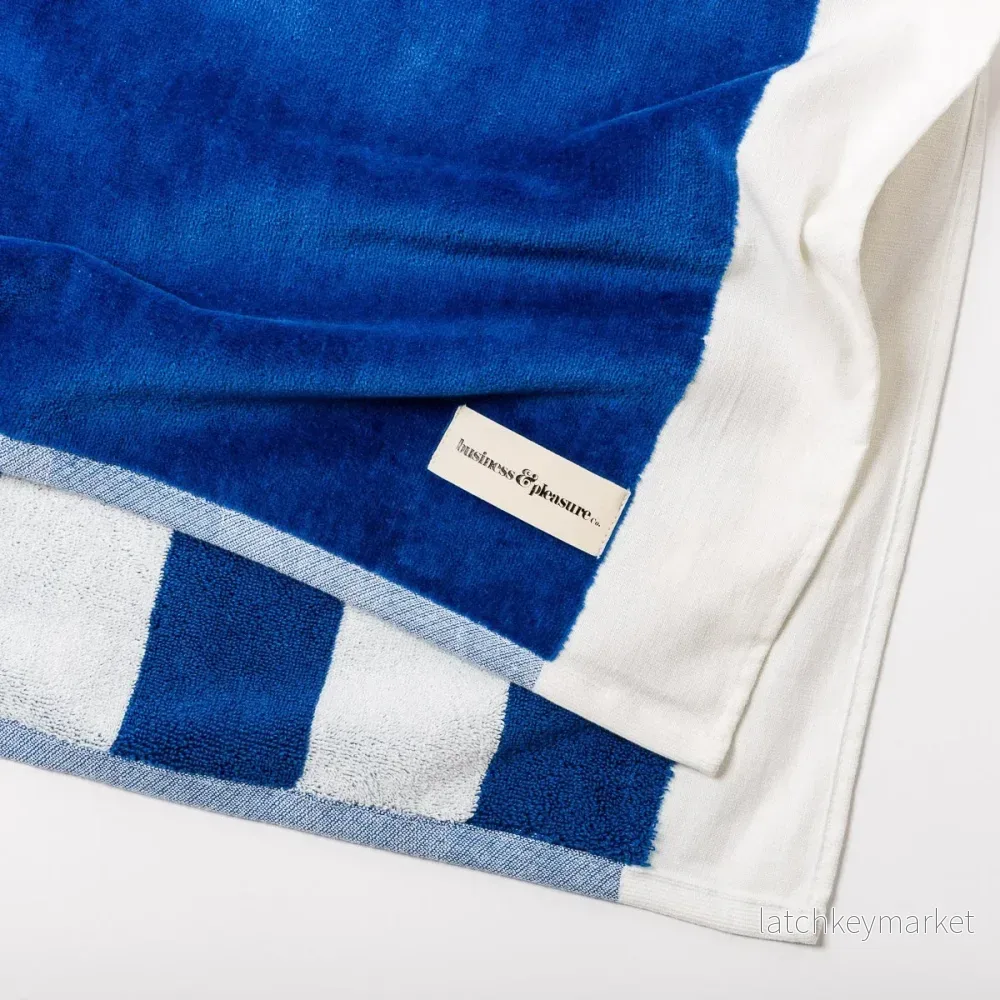 Beach Towel Mediterranean Blue Stripe - Bild 3