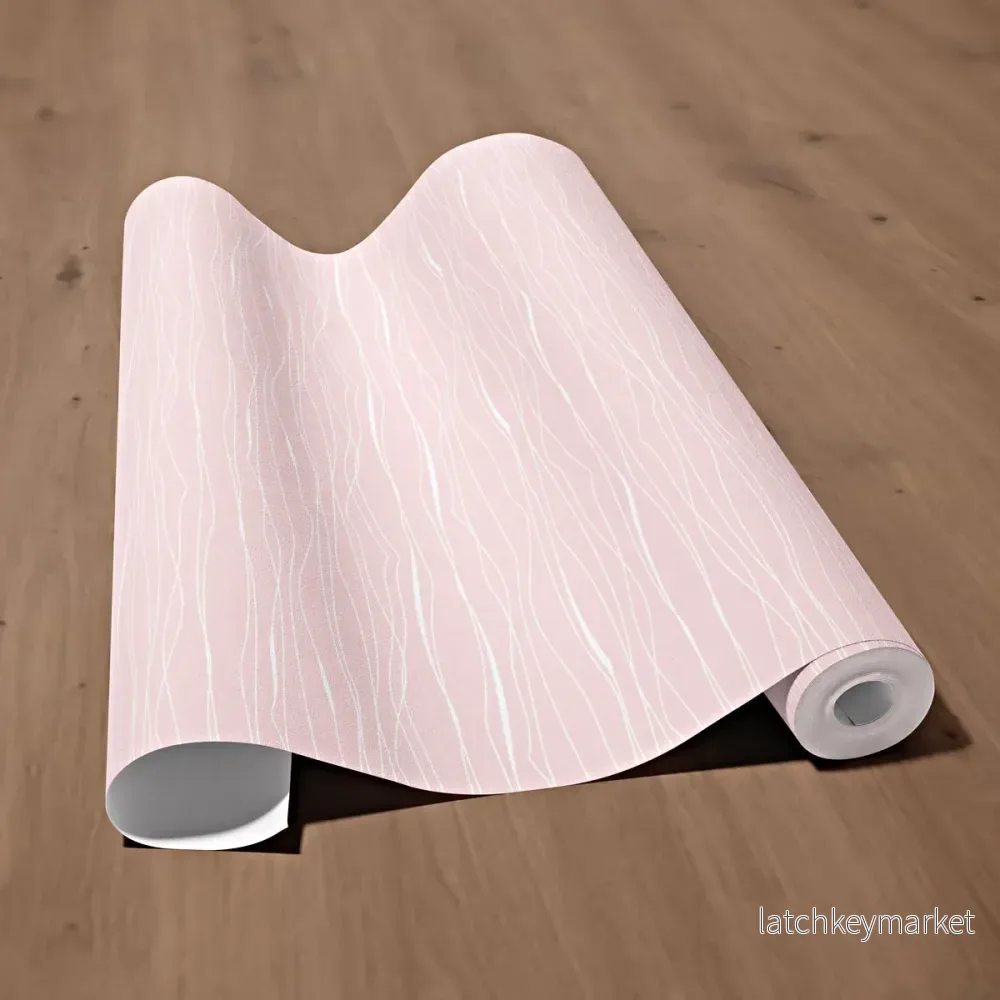 Dekorfolie linjer rosa