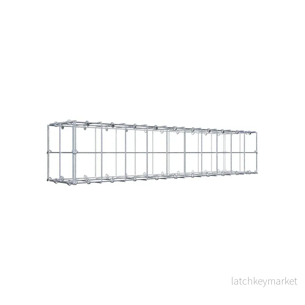 Gabion 100 cm x 20 cm x 20 cm (L x H x D), maskstorlek 10 cm x 10 cm, C-ring