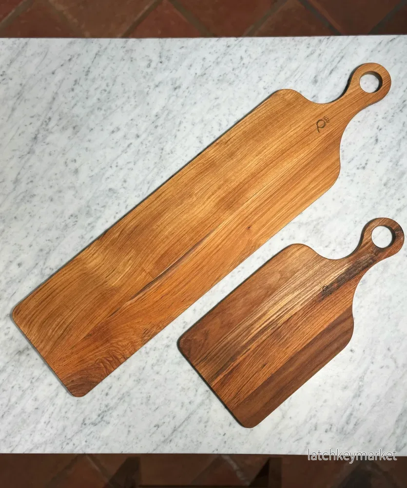 Skärbräda teak lång - Bild 2