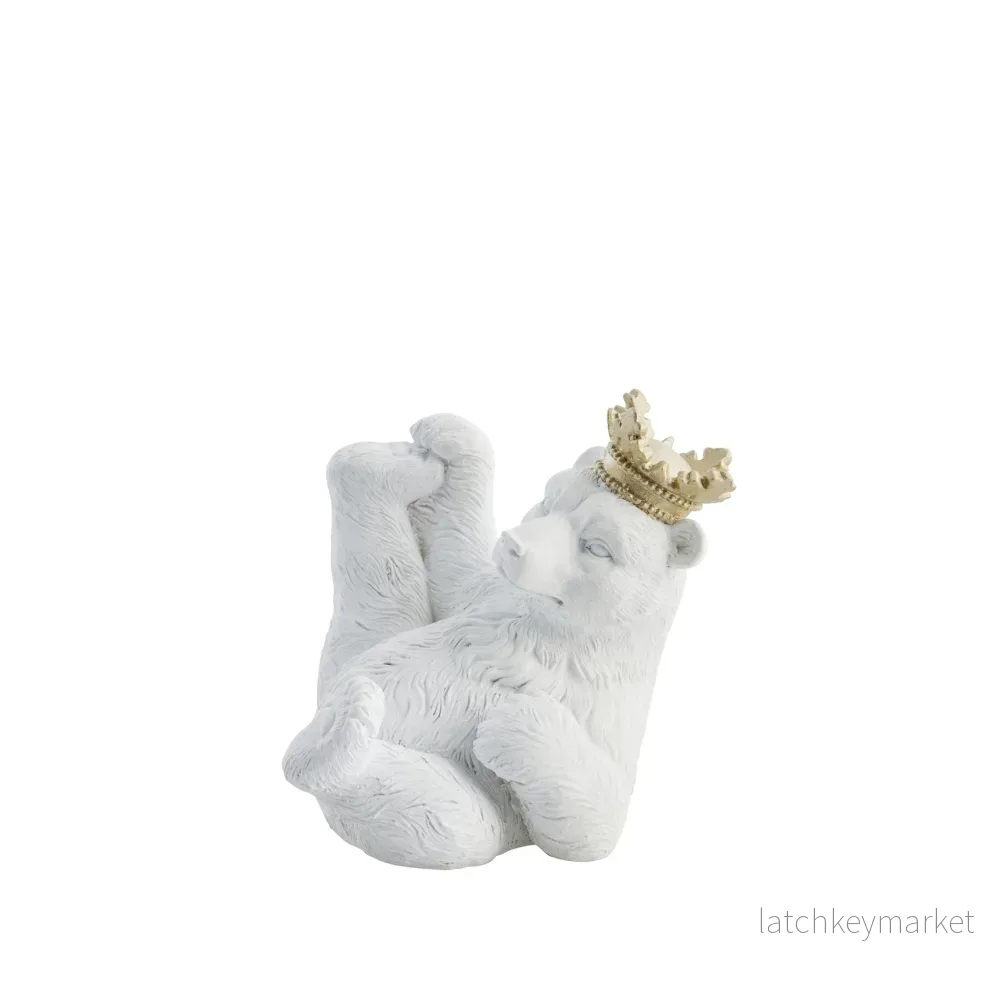 Sebina kunglig isbjörnsfigur 11 cm. vit