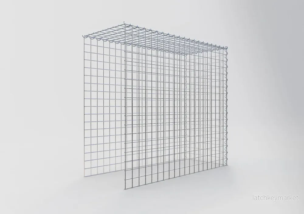 Extra gabion typ 4 100 cm x 90 cm x 40 cm (L x H x D), maskstorlek 5 cm x 5 cm, spiral - Bild 2