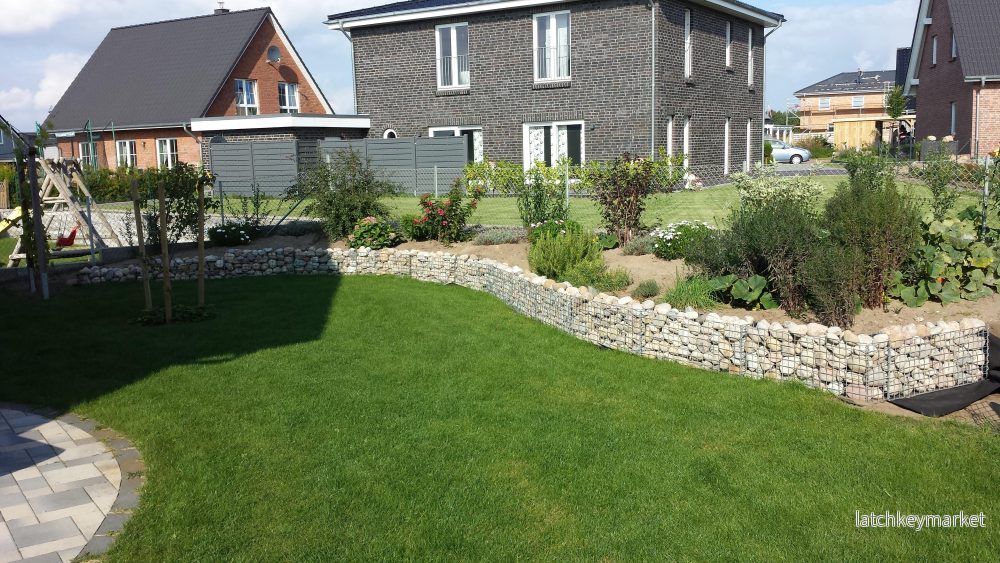 Gabion 100 cm x 50 cm x 30 cm (L x H x D), maskstorlek 5 cm x 5 cm, spiral - Bild 2