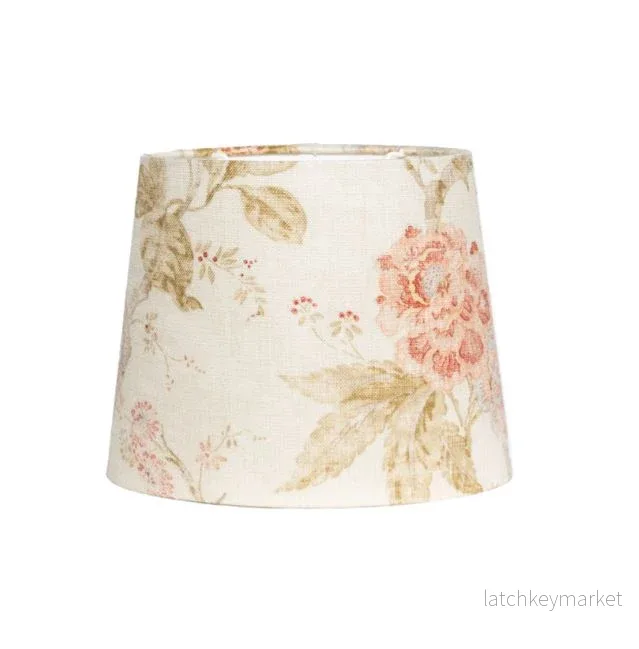 Bordslampskärm Alice D27 oval Flower beige Bordslampskärm Alice D27 oval Flower beige