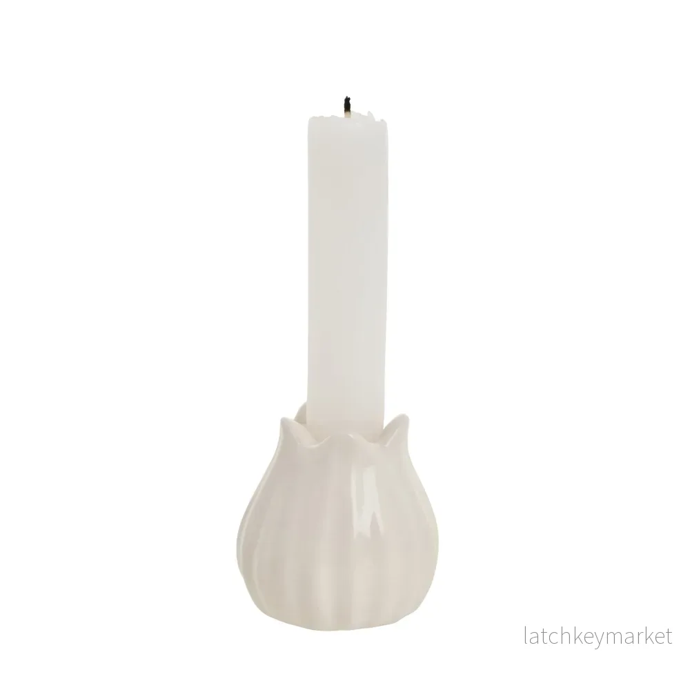 Dealie blomljusstake H6 Off White Dealie blomljusstake H6 Off White