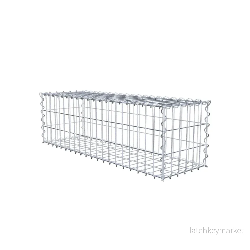 Gabion 100 cm x 30 cm x 30 cm (L x H x D), maskstorlek 5 cm x 10 cm, spiral Gabion 100 cm x 30 cm x 30 cm (L x H x D), maskstorlek 5 cm x 10 cm, spiral