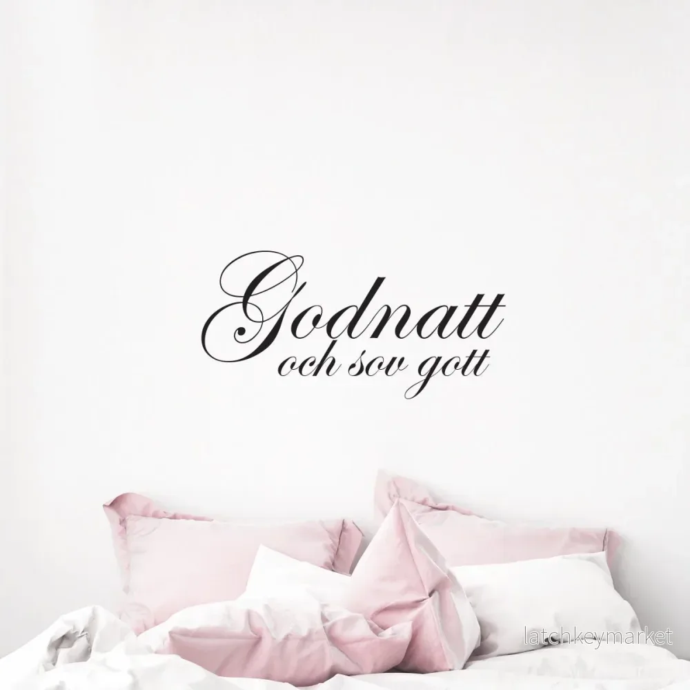Väggord Godnatt