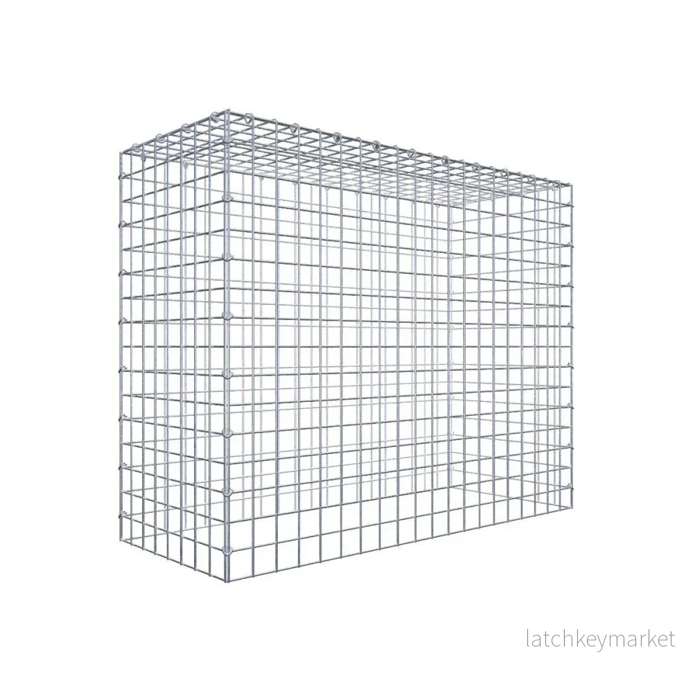 Typ 3 påbyggnadsgabion 100 cm x 80 cm x 40 cm (L x H x D), maskstorlek 5 cm x 5 cm, C-ring Typ 3 påbyggnadsgabion 100 cm x 80 cm x 40 cm (L x H x D), maskstorlek 5 cm x 5 cm, C-ring