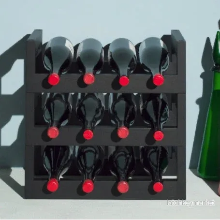 Massproductions Silo Stackable Wine Rack Black - Bild 3