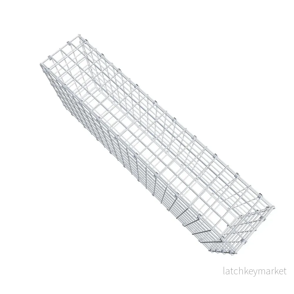Gabion 100 cm x 40 cm x 20 cm (L x H x D), maskstorlek 5 x 5 cm, spiralring - Bild 3