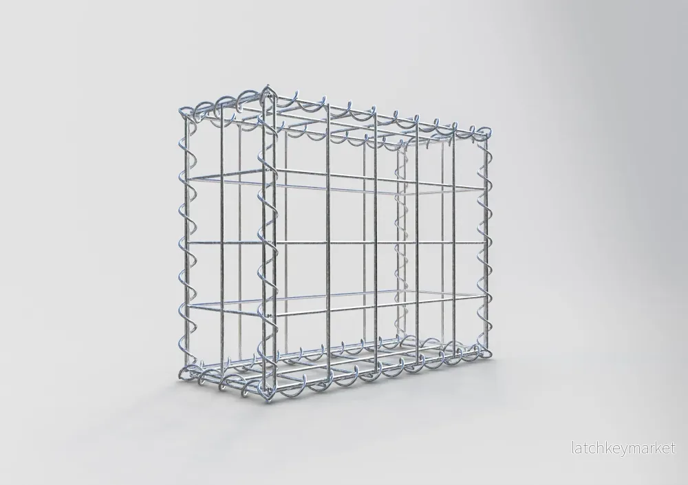 Gabion 50 cm x 40 cm x 20 cm (L x H x D), maskstorlek 10 cm x 10 cm, spiral - Bild 2