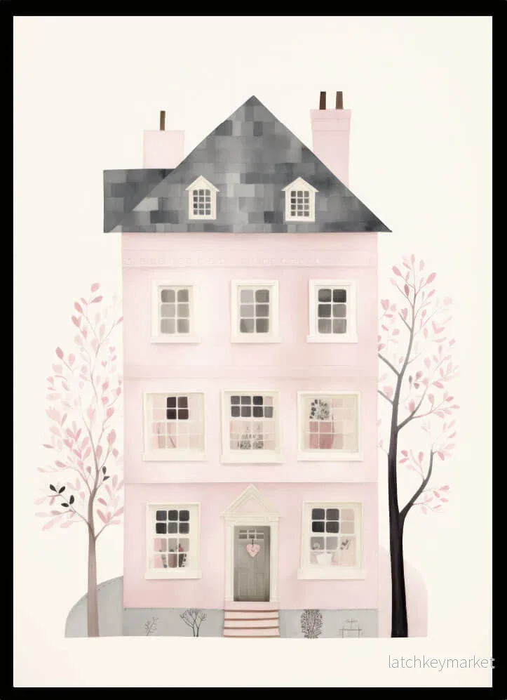 Barntavla -hus rosa 2 Barntavla -hus rosa 2