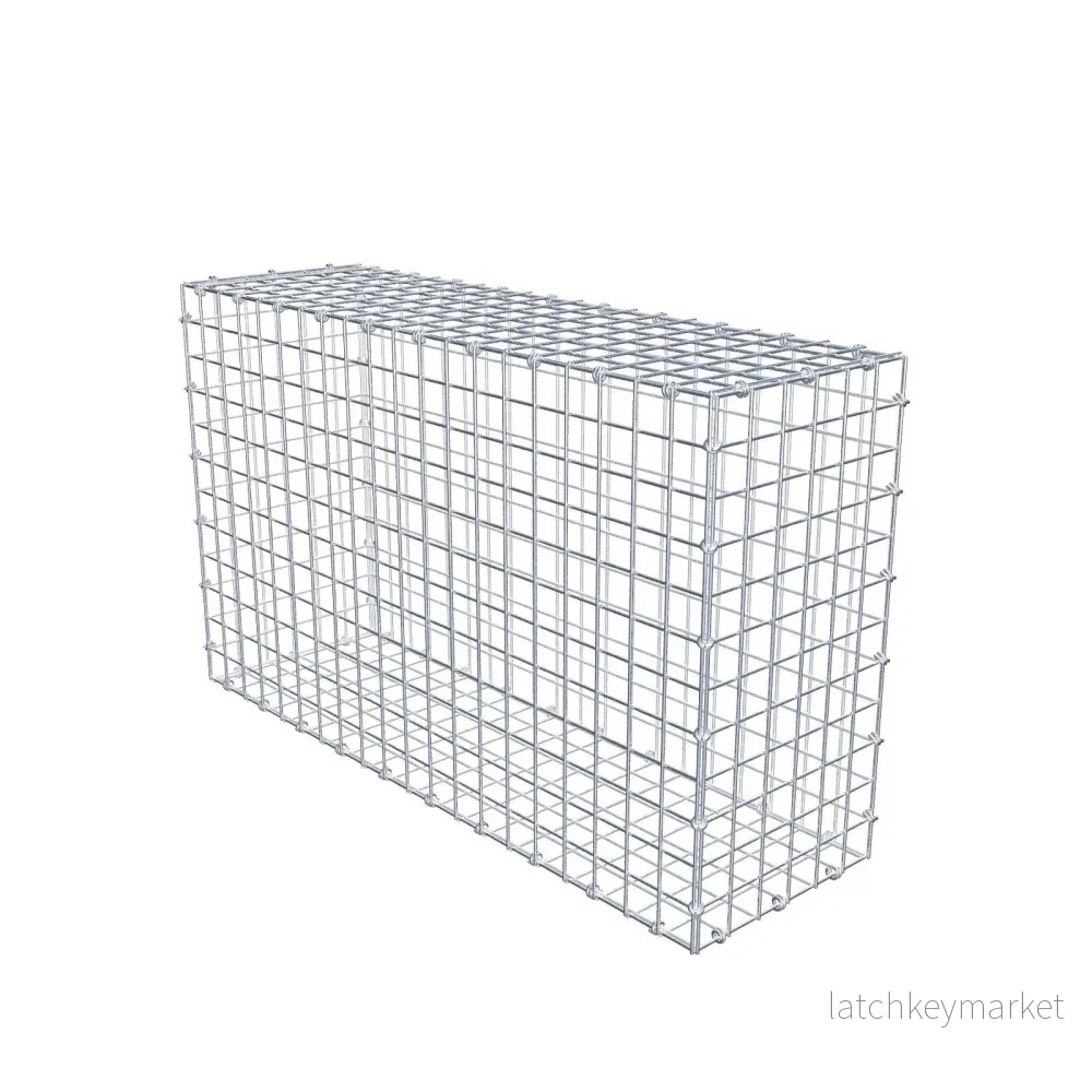 Gabion 100 cm x 60 cm x 30 cm (L x H x D), maskstorlek 5 x 5 cm, spiralring Gabion 100 cm x 60 cm x 30 cm (L x H x D), maskstorlek 5 x 5 cm, spiralring
