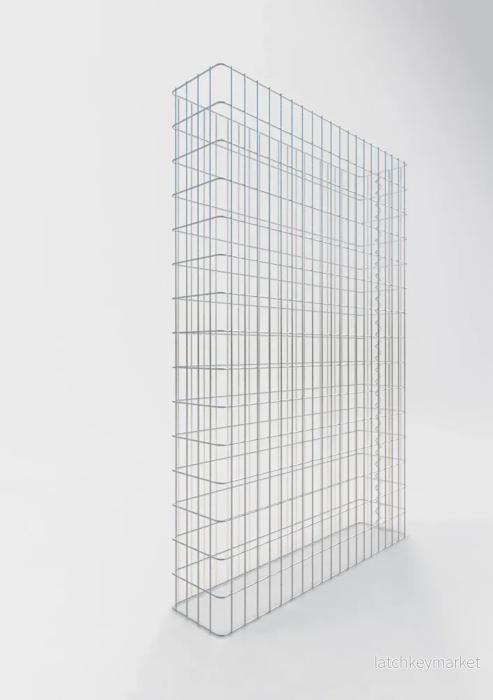Gabionstängsel längd 102 cm, höjd 160 cm, djup 22 cm, maskstorlek 5 x 10 cm - Bild 2