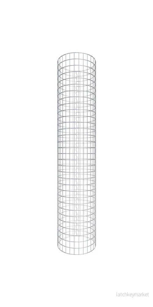 Gabionpelare rund 47 cm diameter, 160 cm höjd, maskstorlek 5 cm x 5 cm Gabionpelare rund 47 cm diameter, 160 cm höjd, maskstorlek 5 cm x 5 cm