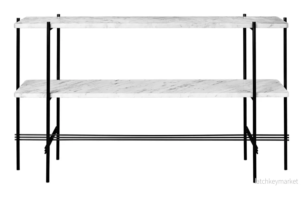 TS Console Rectangular 2 Racks Black Frame - Bild 2