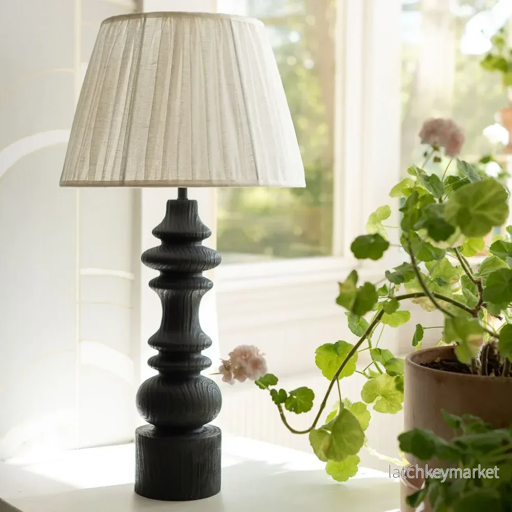 Bordslampskärm Karin Veckad Off-white D40 cm Alde & Lind - Bild 2