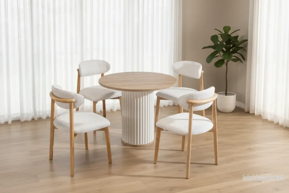 Baha Matbord (rund) med 4 Stolar - Bild 2