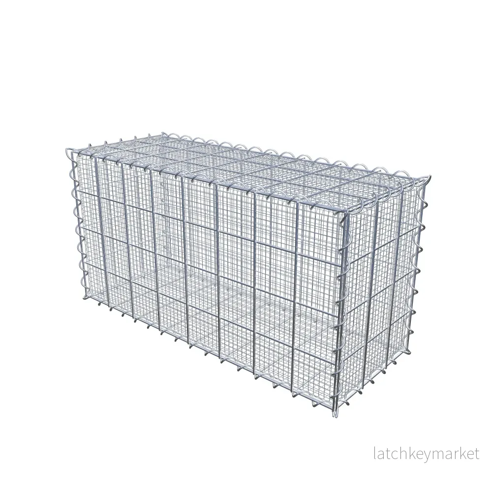 Sandgabion 80 cm x 40 cm x 30 cm (L x H x D), maskstorlek 10 cm x 10 cm, spiral - Bild 2