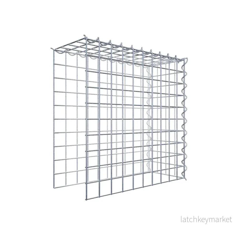 Extra gabion typ 4 50 cm x 50 cm x 20 cm (L x H x D), maskstorlek 5 cm x 5 cm, spiral Extra gabion typ 4 50 cm x 50 cm x 20 cm (L x H x D), maskstorlek 5 cm x 5 cm, spiral