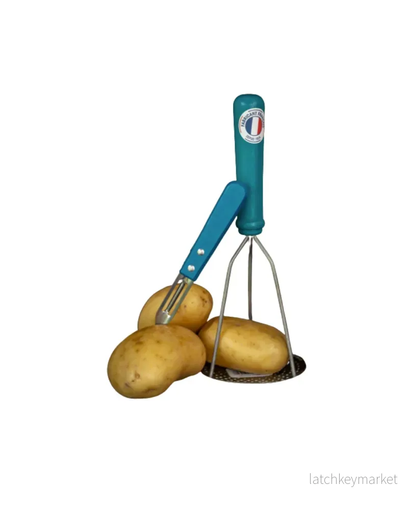 French Potato Masher and Peeler Blue - Bild 2