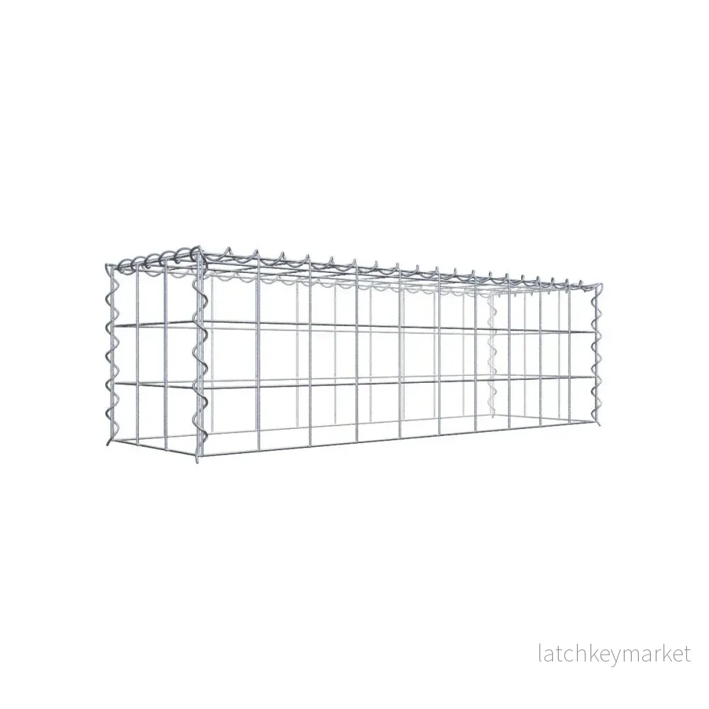 Påväxt gabion typ 3 100 cm x 30 cm x 30 cm (L x H x D), maskstorlek 10 cm x 10 cm, spiral Påväxt gabion typ 3 100 cm x 30 cm x 30 cm (L x H x D), maskstorlek 10 cm x 10 cm, spiral