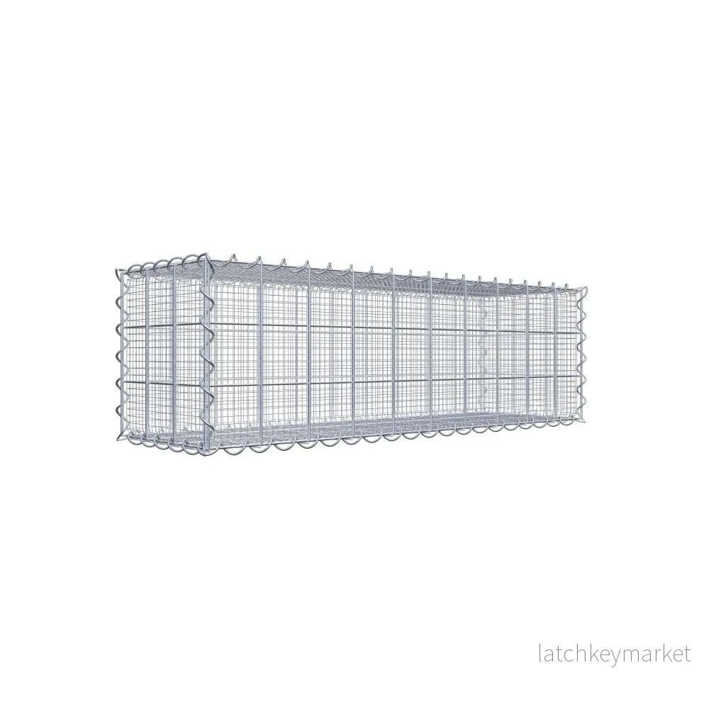 Sandgabion 100 cm x 30 cm x 30 cm (L x H x D), maskstorlek 10 cm x 10 cm, spiral