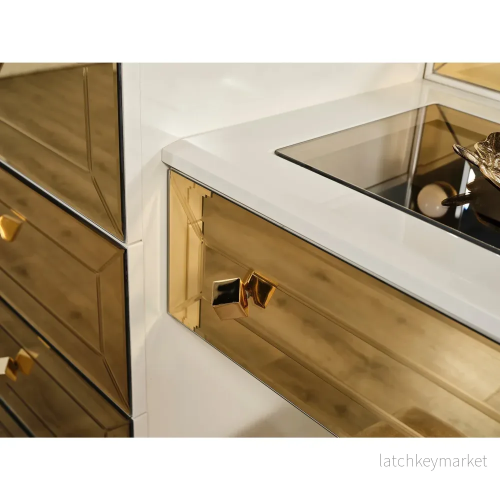 Gold Sminkbord Pall - Bild 3