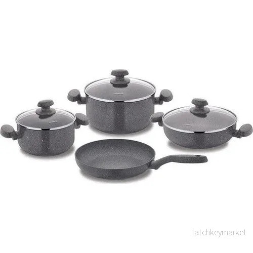Korkmaz Mia Granite 7 Delar Cookware A1146-1 Korkmaz Mia Granite 7 Delar Cookware A1146-1