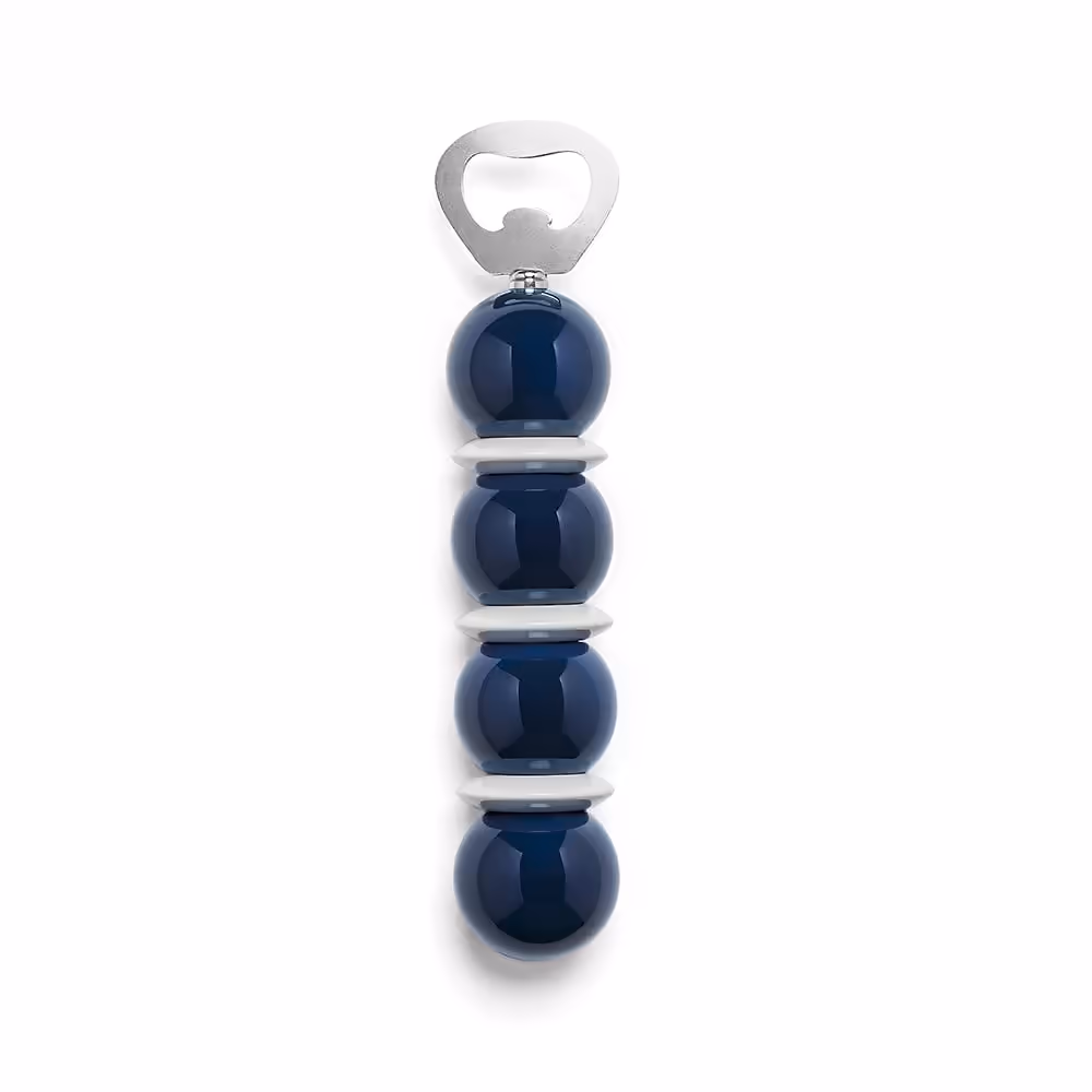 Bobbin Bottle Opener Navy & White