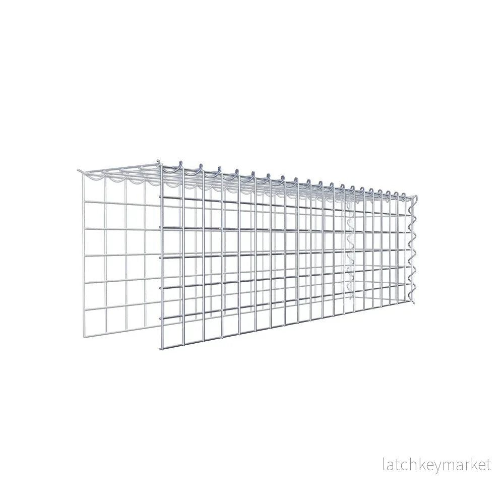 Extra gabion typ 4 100 cm x 30 cm x 20 cm (L x H x D), maskstorlek 5 cm x 5 cm, spiral - Bild 3