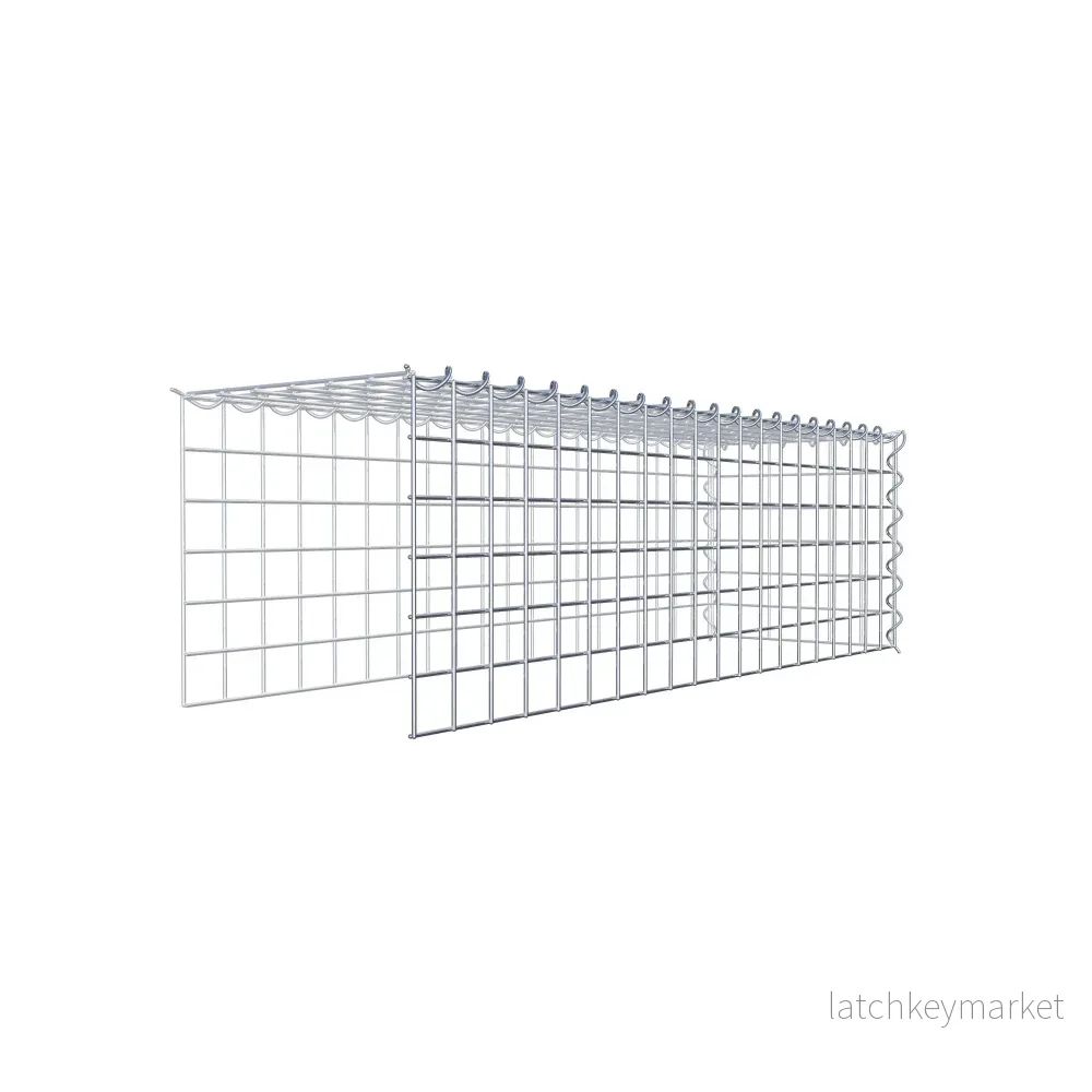 Extra gabion typ 4 100 cm x 30 cm x 30 cm (L x H x D), maskstorlek 5 cm x 5 cm, spiral - Bild 3
