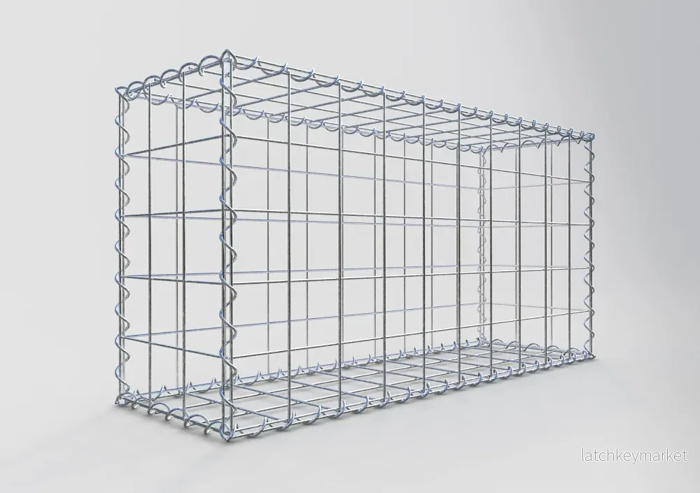 Gabion 100 cm x 50 cm x 30 cm (L x H x D), maskstorlek 10 cm x 10 cm, spiral - Bild 2